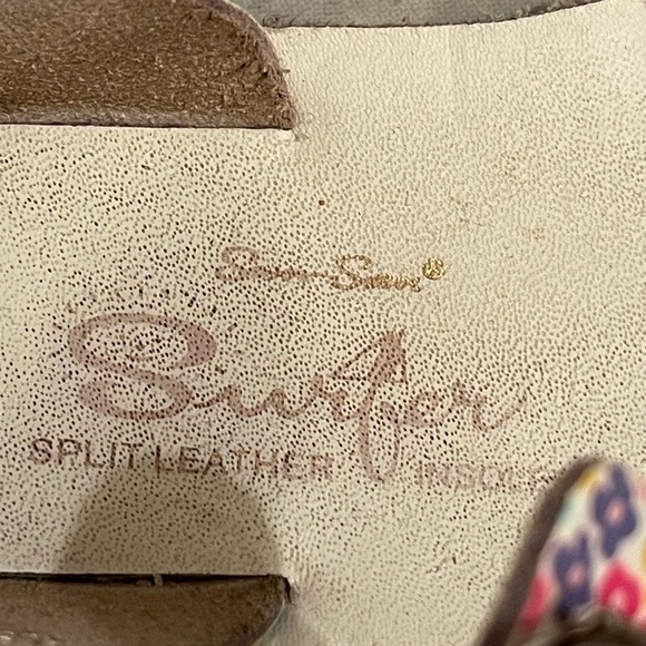 Salt Water Sandals Hoy Shoe Original Multi Flower Sz 10 Baby Sun San Surfer - Picture 7 of 9